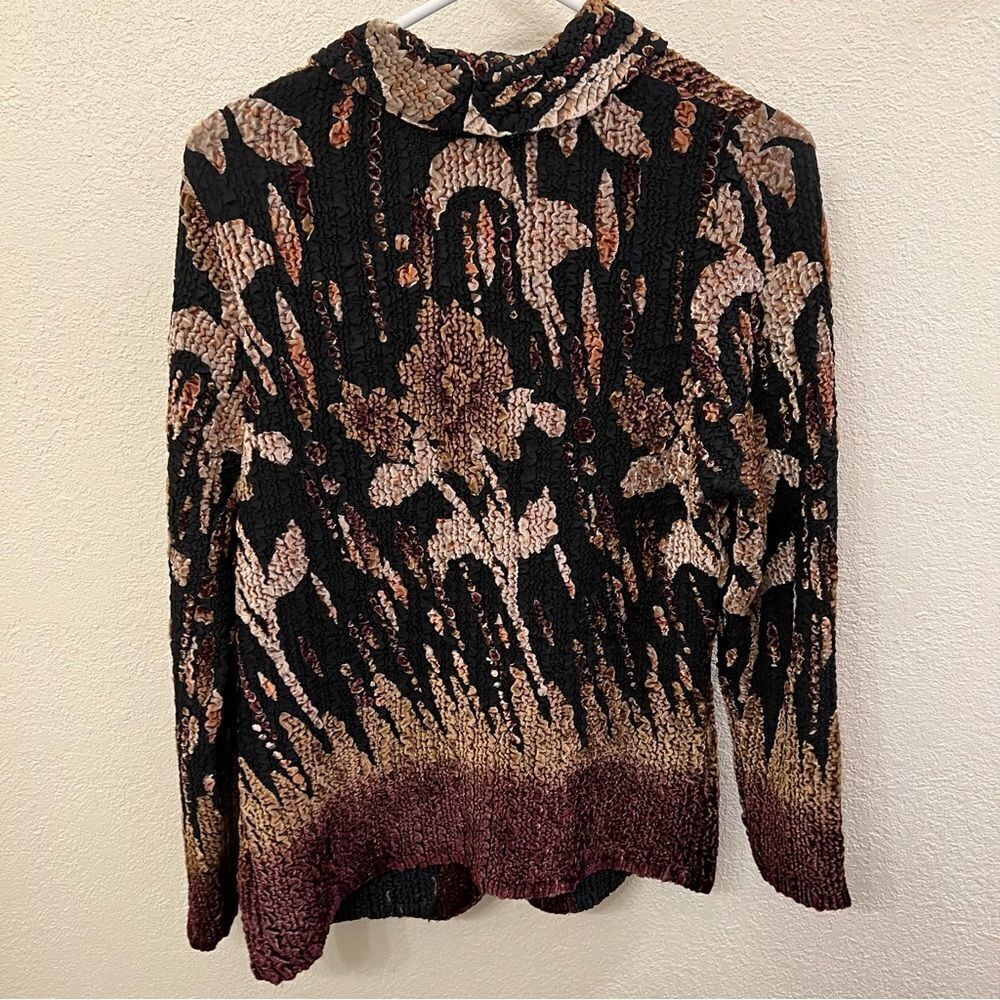 Pleats Collection Long Sleeve Accordion Blazer Size Small - Picture 2 of 5